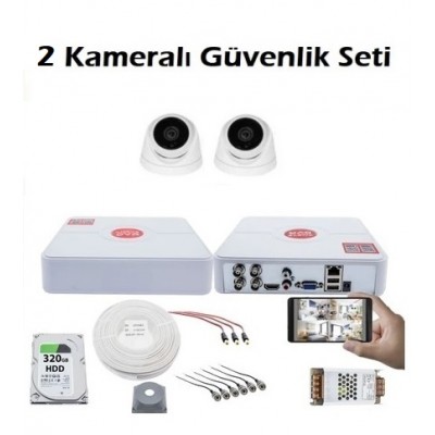 2 Kameralı Ahd Kamera Güvenlik Sistemi ICS-761 