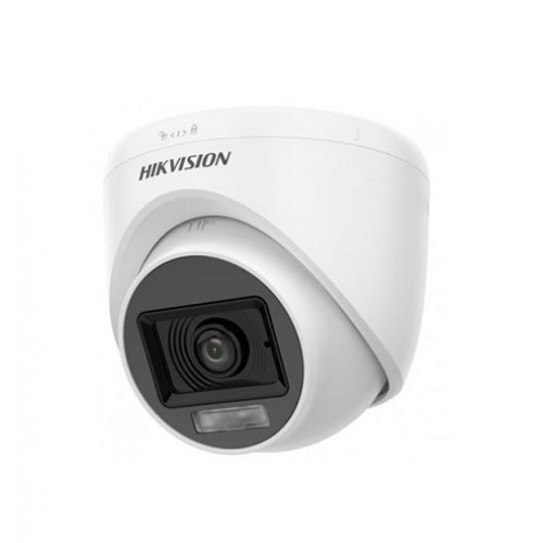 Hikvision Ds-2Ce76D0T-Exlpf 2Mp Hd-Tvı Smart Hydbrid Ligh Ir Dome Kamera-20Mt