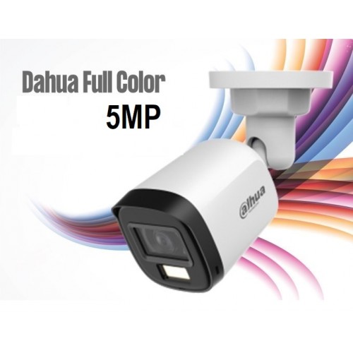 Dahua HAC-B1A51P-U-IL Renkli 5MP Akıllı Çift Işıklı HDCVI AHD Bullet Kamera icd-2570