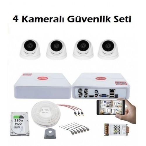 Ev Kamera Sistemi 4 Kameralı ICS-7080