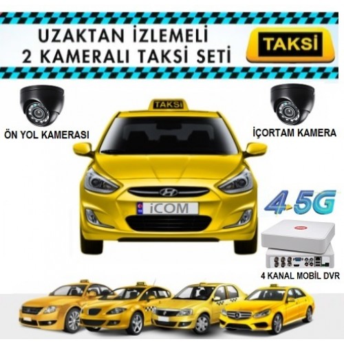 Taksi Kamera Seti Uzaktan İzlemeli 2 Kameralı ICS-6621