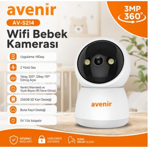 AVENİR AV-S214 Wifi İç Mekan Kamera