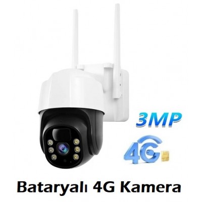 Bataryalı 4G Sim Kartlı Kamera 3MP ICS-346