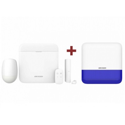 Hikvision DS-PWA64-KIT-WE Kablosuz Alarm Seti Kablosuz Dış Siren Dahil