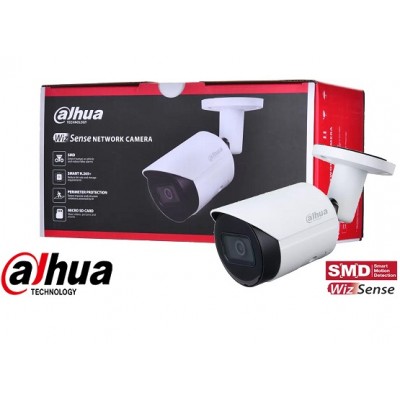 Dahua IPC-HFW2441S-S 4MP H265+ Sesli IP IR Bullet Wizsense Starlight Kamera Metal Kasa