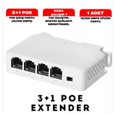 Poe Extender 1x3 Poe ağ genişletici icp-30