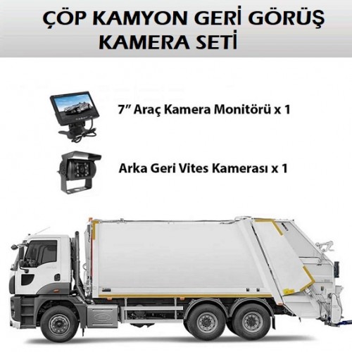 AR-11 ÇÖP KAMYON GERİ GÖRÜŞ KAMERA SETİ