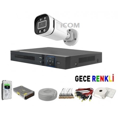 1 Kameralı 2mp Sony Lens Güvenlik Kamerası Seti ST-4001