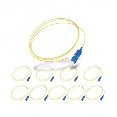 10 Adet Sc Sx Sm 9/125 Pigtail Fiber Optik Kablo 1 Metre