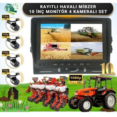 Mibzer Havalı Tohum Makinesi 4lü Araç Kamera Seti