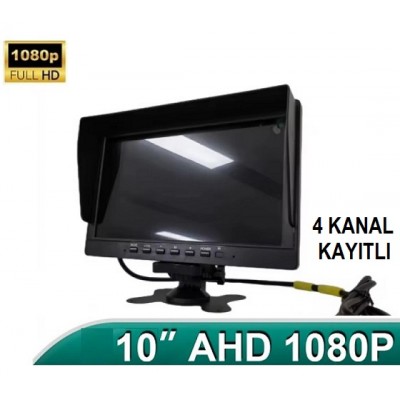 10 inç 4 Kanal Ahd Araç Monitör ICM-50
