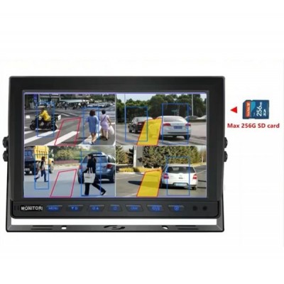 10 inc 4 Kanal Quad Monitor IWM-190