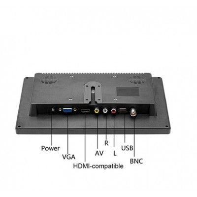 10 Inç Araç Monitörü Hdmı Vga Bnc Girişli