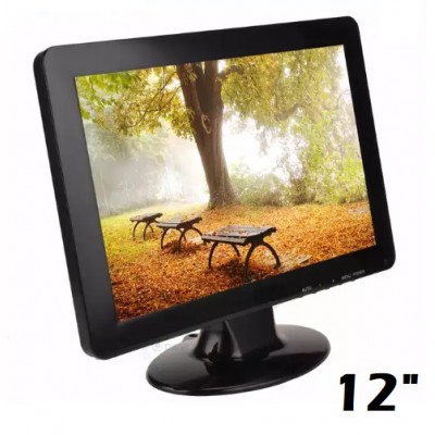 12 Inç Araç Ve Televizyon Lcd Bilgisayar Monitör Hdmı Vga Girişli Ekran