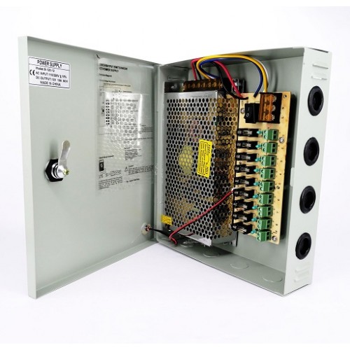Özel Kabinli Sanayi Tipi Adaptör 12V 15 Amper Adaptör
