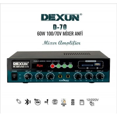 Dexun D-70 70W 100V Hat Trafolu Mikser Anfi inf-70