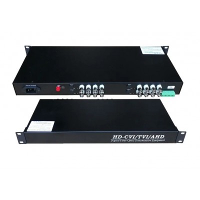16 Kanal Fiber Media Converter Dijitalden Ahd ye  1080P 16CH BNC Dönüştürücü ICX-1610