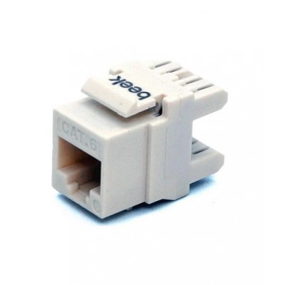 UTP CAT6 180 DERECE KEYSTONE JACK BEYAZ
