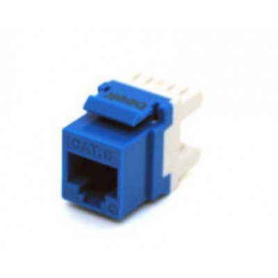 UTP CAT6 180 DERECE KEYSTONE JACK MAVI