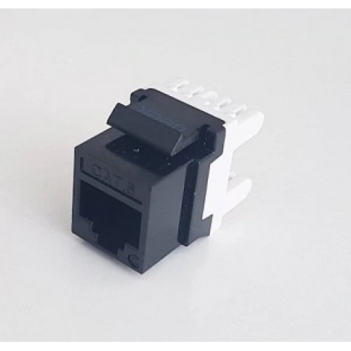 UTP CAT6 180 DERECE KEYSTONE JACK SİYAH