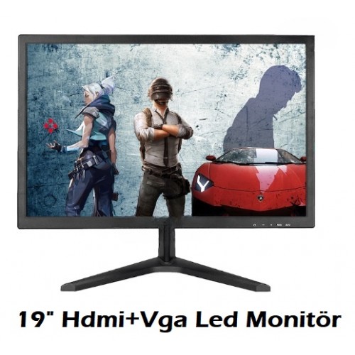19 Inch 60Hz HDMI + VGA Full HD LED Monitör
