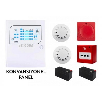 2 Li Yangın Alarmı Seti Komple Set