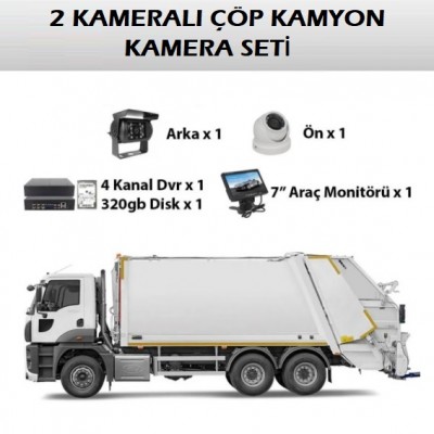 AR-12 2 Kameralı Çöp Kamyon Kamera Sistemi