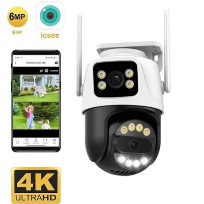 6MP Çift Kameralı Ptz Wifi Kamera ICS-2970