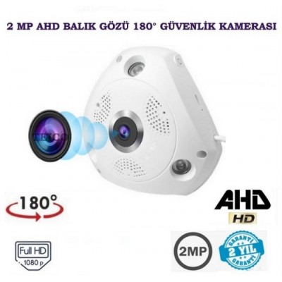 2 MP FullHD Balık Gözü 180 Derece AHD Kamera IC-960