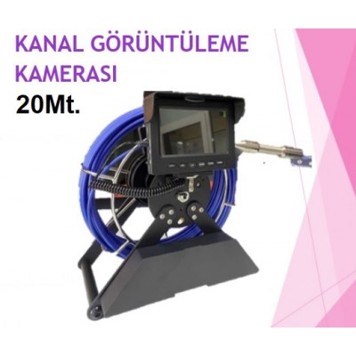 KANALİZASYON KUYU GÖRÜNTÜLEME KAMERASI ULTRAHD KAYITLI 20MT