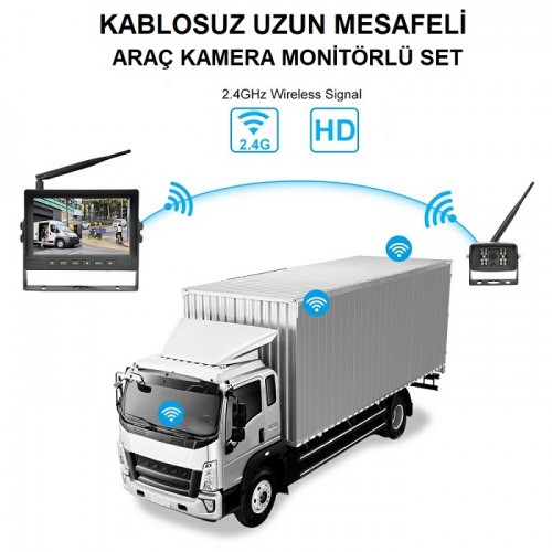 KABLOSUZ WİRELESS AHD ARAÇ KAMERA SETİ 9-36 VOLT WM-301