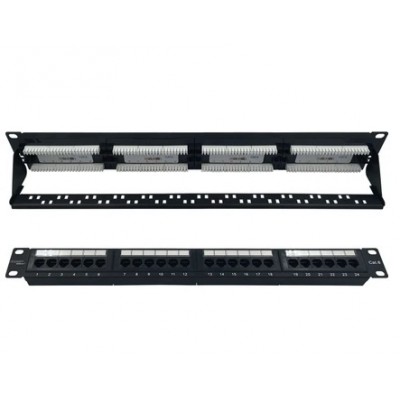 24 PORT Cat6 Utp Modüler Dolu Patch Panel PCC-24