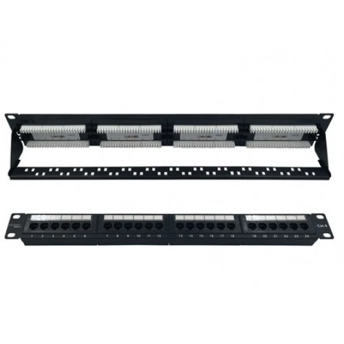 24 PORT Cat6 Utp Modüler Dolu Patch Panel PCC-24