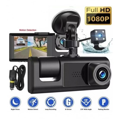 Araç Kamerası 3 Kameralı 1080P LCD Ekranlı