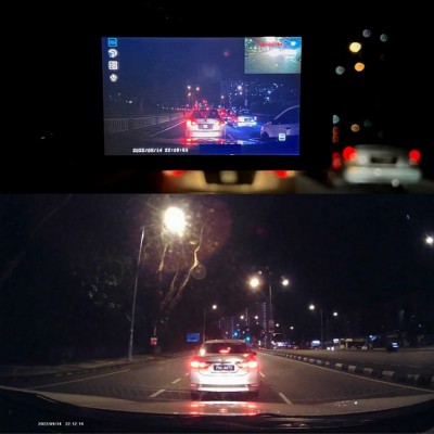 3 Kameralı Dokunmatik Araç Dvr 1080p Yol, Araç içi, Geri Vites Kamera ICR-3054