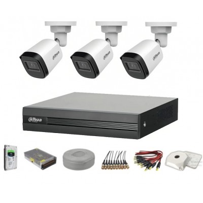 Dahua 3 Kameralı Hdcvi 1080p Bullet Paket Sistem