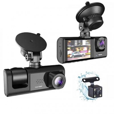 T-270 3 Kameralı 2'' inç Hd Araç İçi Dash Kamera