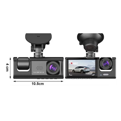 T-270 3 Kameralı 2'' inç Hd Araç İçi Dash Kamera