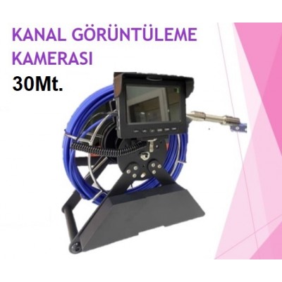 KANALİZASYON KUYU GÖRÜNTÜLEME KAMERASI ULTRAHD KAYITLI 30MT