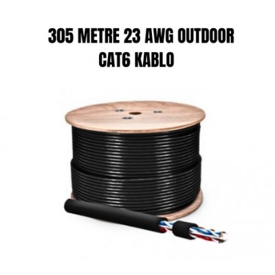 İCOM 305 METRE 23 AWG OUTDOOR CAT6 KABLO