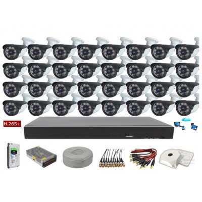 32 Kameralı Ahd 5MP Lens FullHD 1080P Güvenlik Sistemi