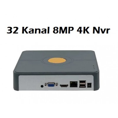 32 Kanal 8MP 4K H.265 NVR Ip Kayıt Cihazı PR-732