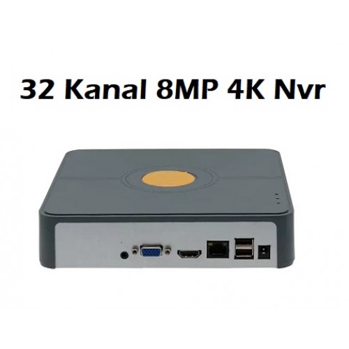 32 Kanal 8MP 4K H.265 NVR Ip Kayıt Cihazı PR-732