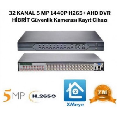 32 Kanal Kayıt Cihazı 5MP Ahd Hibrit Kamera H265 C-832 