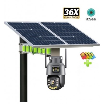 SOLAR GÜNEŞ PANELLİ KAMERA 4G 36x Zoom ICX-90