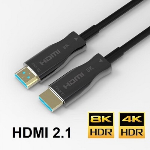 50 Metre FIBER HDMI 2.1 4K 8K Destekli Kablo