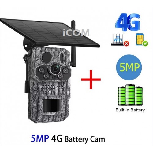 4g Sim Kartlı Solar Güneş Enerjili Fotokapan 5mp Yüksek Çözünürlük ICX-804