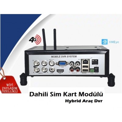4 Kanal 4G Modüllü Mobil Araç Kayıt Cihazı B-74