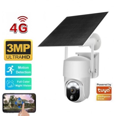 4G Sim Kartlı 3MP Solar Kamera TUYA Akıllı Uygulama ICC-7040
