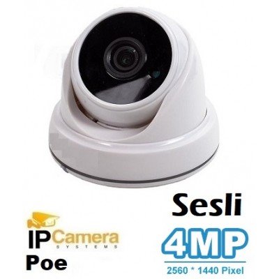 4MP Ultrahd H.265 IP Dome Kamera SESLİ IC-935 